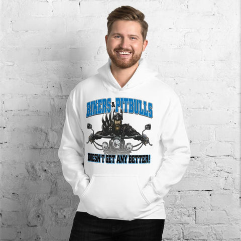 Bikers And Pitbull Unisex Hoodie - 4 Terriers Only