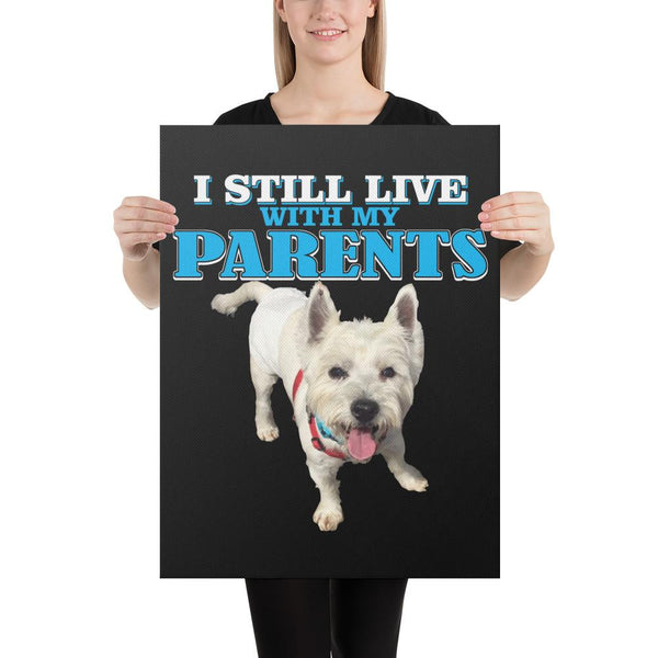 Custom Print Your Canvas Print - With Your Dog Featured On It! - 4 Terriers Only