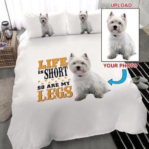 Now Have Your Own Dogs Photo Printed On Your Bed Set - 4 Terriers Only