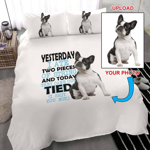 Now Have Your Own Dogs Photo Printed On Your Bed Set - 4 Terriers Only