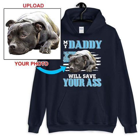NOW You Can Custom Print Your Hoodie - With Your Dogs Photo Printed On It! - 4 Terriers Only