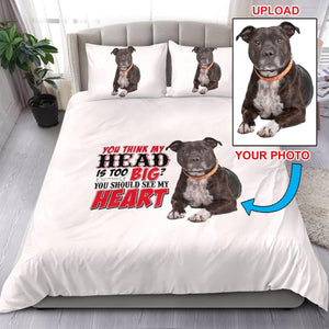 Now You Can Have Your Own Dogs Photo Printed On This Stunning Bed Set - 4 Terriers Only
