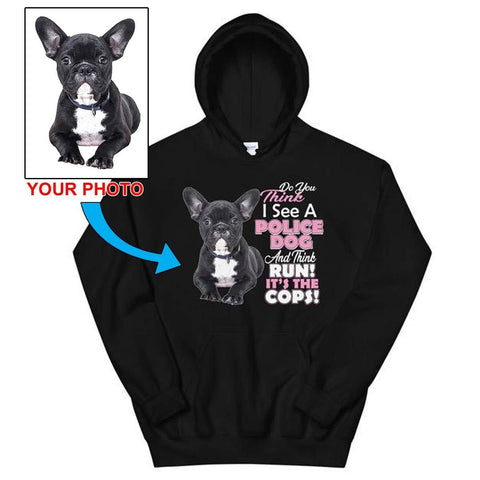 Unisex Hoodie - Print Your Own Dogs Photo!! - 4 Terriers Only