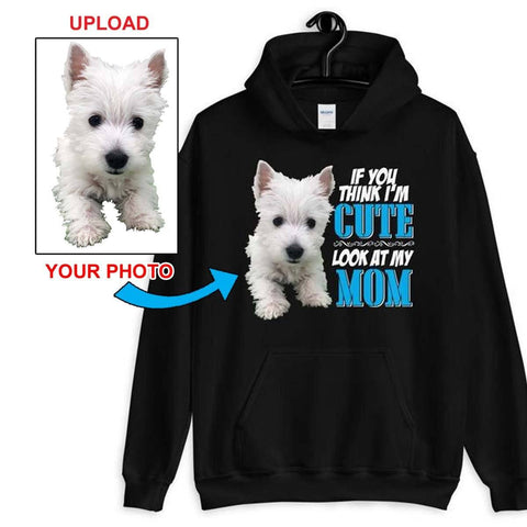Unisex Hoodie - With Your Own Dogs Photo Printed On It! - 4 Terriers Only