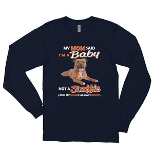 Unisex Long sleeve t-shirt - With Your Own Dogs Photo Printed On It! - 4 Terriers Only