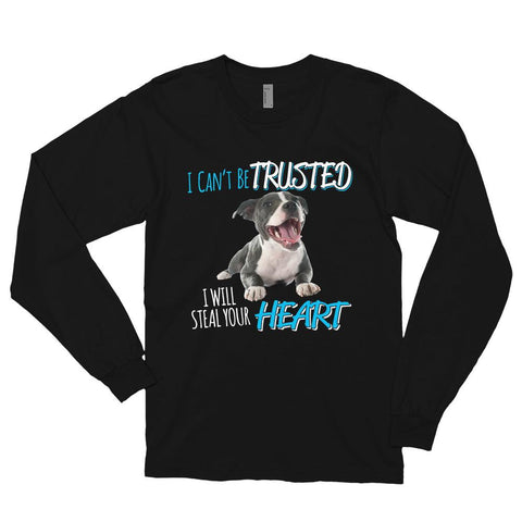 Unisex Long sleeve t-shirt - With Your Own Dogs Photo Printed On It! - 4 Terriers Only