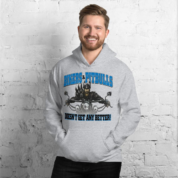 Bikers And Pitbull Unisex Hoodie - 4 Terriers Only