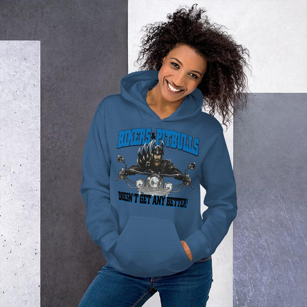 Bikers And Pitbull Unisex Hoodie - 4 Terriers Only