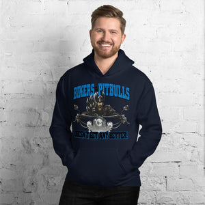 Bikers And Pitbull Unisex Hoodie - 4 Terriers Only