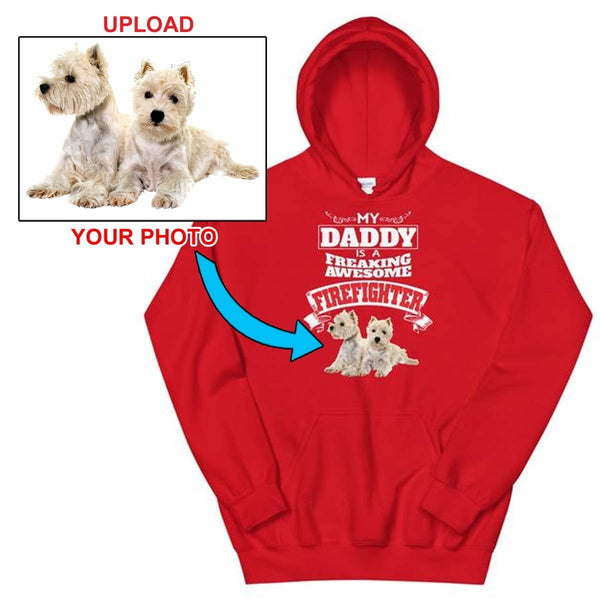 Custom Print Your Hoodie - With Your Dogs Photo Printed On It! - 4 Terriers Only