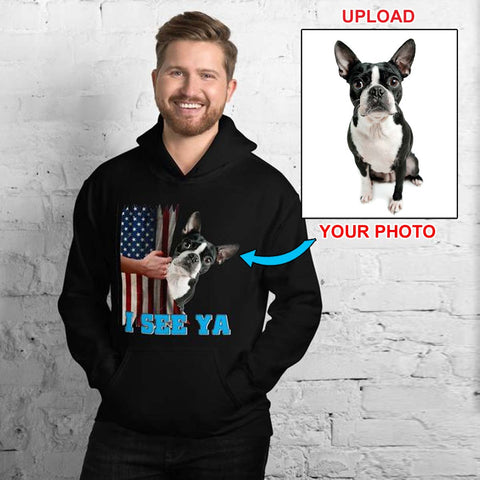 Custom Print Your Hoodie - With Your Dogs Photo Printed On It! - 4 Terriers Only