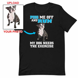 Custom Print Your T-Shirt - With Your Dogs Photo Printed On It! - 4 Terriers Only