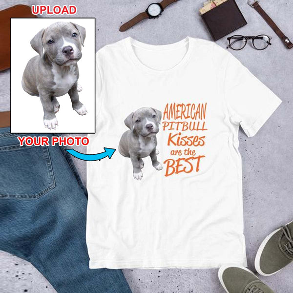 Custom Print Your T Shirt - With Your Dogs Photo Printed On It! - 4 Terriers Only