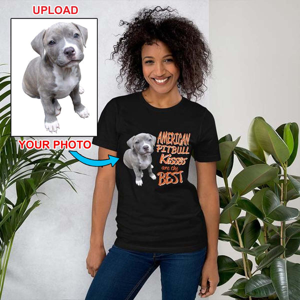 Custom Print Your T Shirt - With Your Dogs Photo Printed On It! - 4 Terriers Only