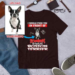 Custom Print Your T Shirt - With Your Dogs Photo Printed On It! - 4 Terriers Only