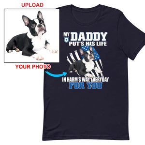 Custom Print Your T-Shirt - With Your Dogs Photo Printed On It! - 4 Terriers Only