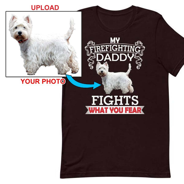 Have Your New T-Shirt With Your Own Dogs Photo Printed On It! - 4 Terriers Only