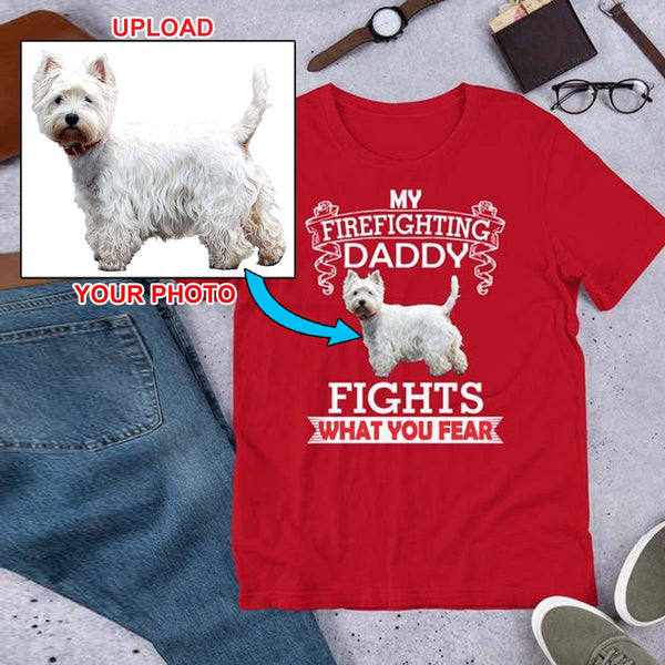 Have Your New T-Shirt With Your Own Dogs Photo Printed On It! - 4 Terriers Only