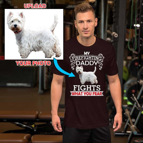 Have Your New T-Shirt With Your Own Dogs Photo Printed On It! - 4 Terriers Only