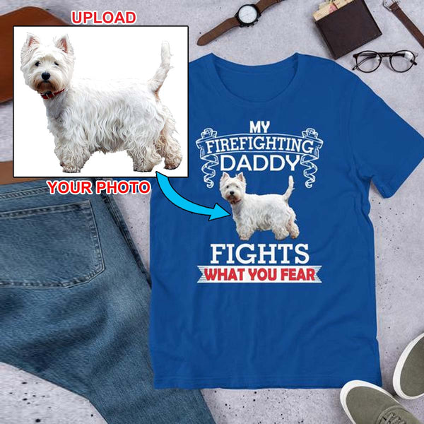 Have Your New T-Shirt With Your Own Dogs Photo Printed On It! - 4 Terriers Only