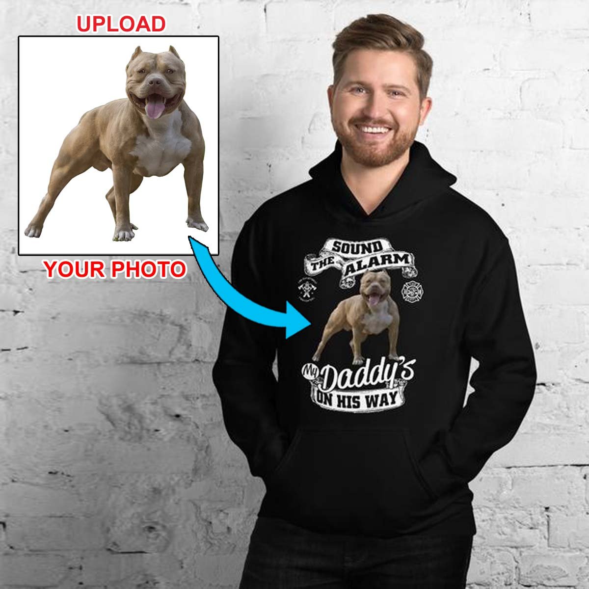 Now Have Your Own Hoodie, Featuring Your Dog Printed On It! - 4 Terriers Only