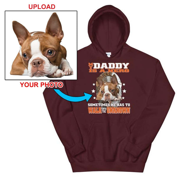 NOW You Can Custom Print Your Hoodie - With Your Dogs Photo Printed On It! - 4 Terriers Only