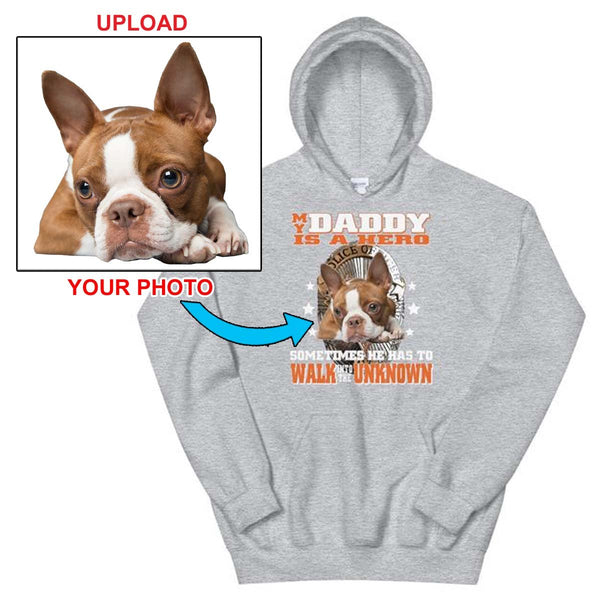 NOW You Can Custom Print Your Hoodie - With Your Dogs Photo Printed On It! - 4 Terriers Only
