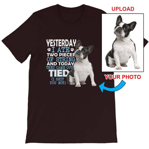 Short-Sleeve Unisex T-Shirt - Featuring Your Own Dog! - 4 Terriers Only