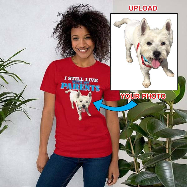 Short-Sleeve Unisex T-Shirt - Featuring Your Own Dog! - 4 Terriers Only