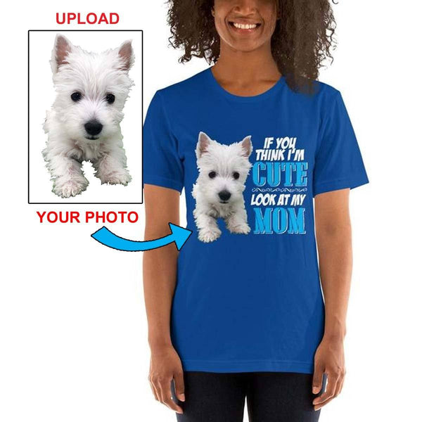 Short-Sleeve Unisex T-Shirt - With Your Dogs Photo Printed On It! - 4 Terriers Only