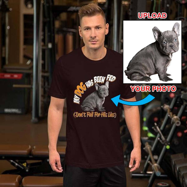 Short-Sleeve Unisex T-Shirt - With Your Own Dogs Photo Printed On It! - 4 Terriers Only