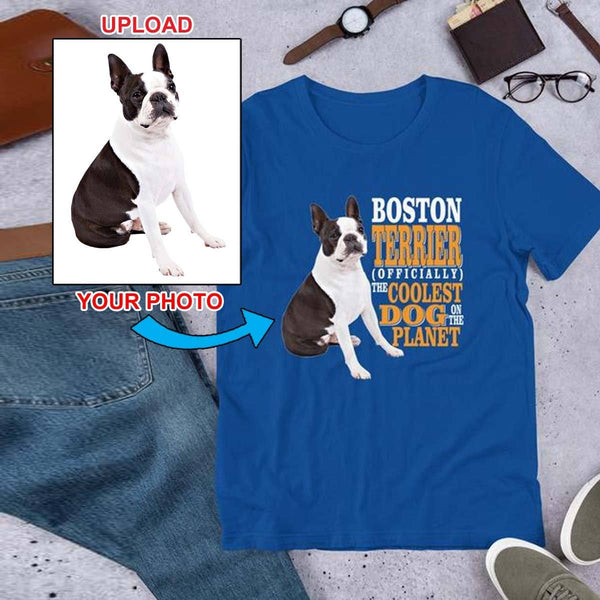 Short-Sleeve Unisex T-Shirt - With Your Own Dogs Photo Printed On It! - 4 Terriers Only