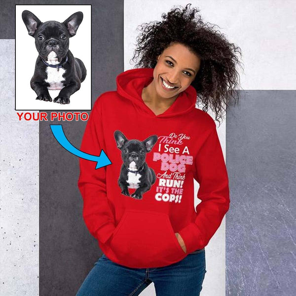 Unisex Hoodie - Print Your Own Dogs Photo!! - 4 Terriers Only