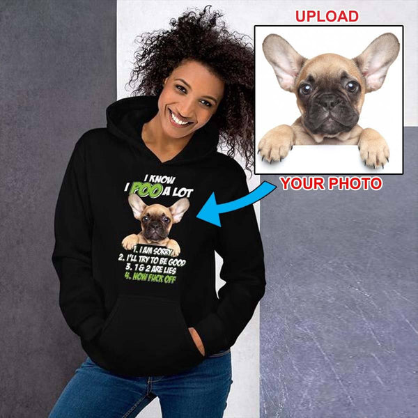 Unisex Hoodie - With Your Own Dogs Photo On It! - 4 Terriers Only