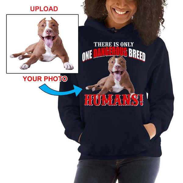 Unisex Hoodie - With Your Own Dogs Photo On It! - 4 Terriers Only