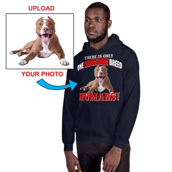 Unisex Hoodie - With Your Own Dogs Photo On It! - 4 Terriers Only