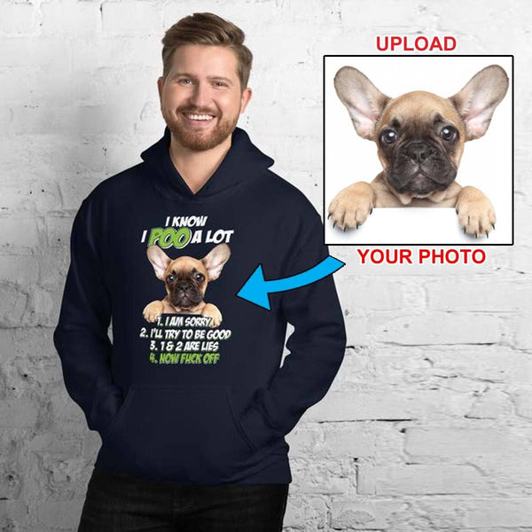 Unisex Hoodie - With Your Own Dogs Photo On It! - 4 Terriers Only