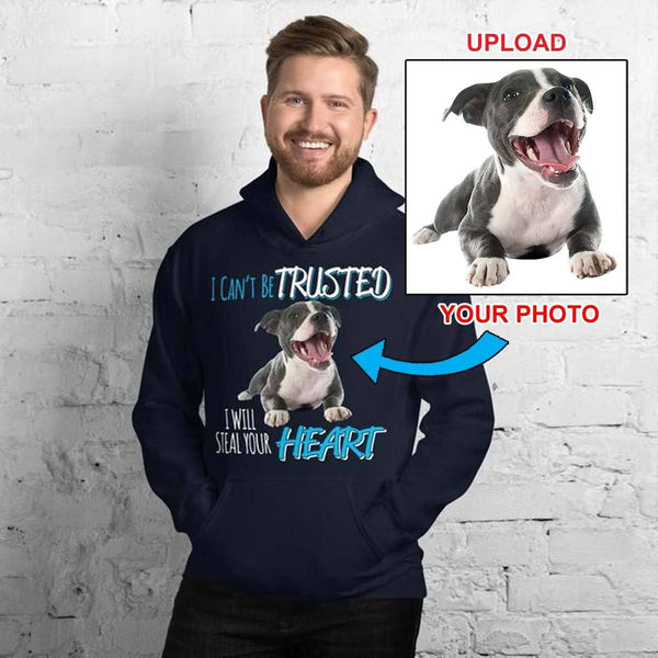 Unisex Hoodie - With Your Own Dogs Photo On It! - 4 Terriers Only
