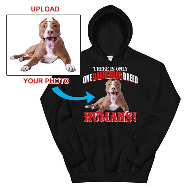 Unisex Hoodie - With Your Own Dogs Photo On It! - 4 Terriers Only