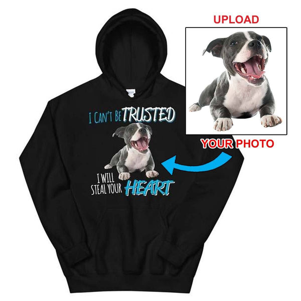 Unisex Hoodie - With Your Own Dogs Photo On It! - 4 Terriers Only