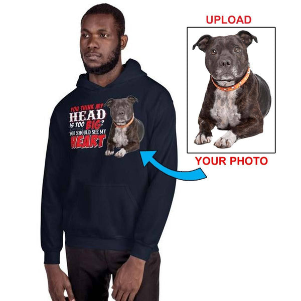 Unisex Hoodie - With Your Own Dogs Photo Printed On It! - 4 Terriers Only