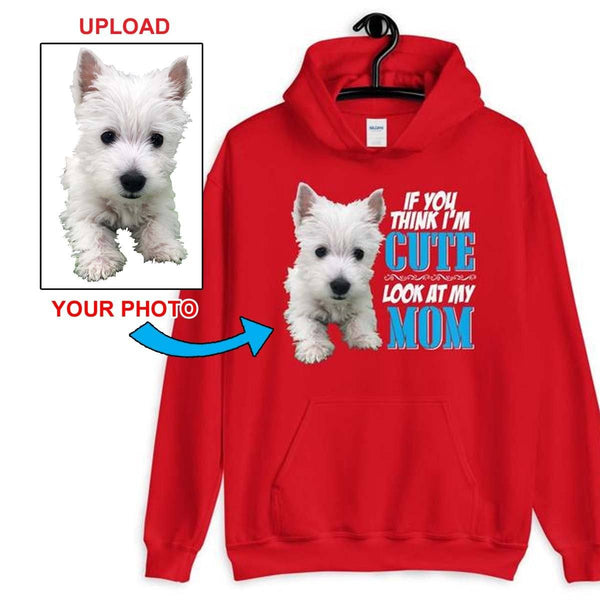Unisex Hoodie - With Your Own Dogs Photo Printed On It! - 4 Terriers Only