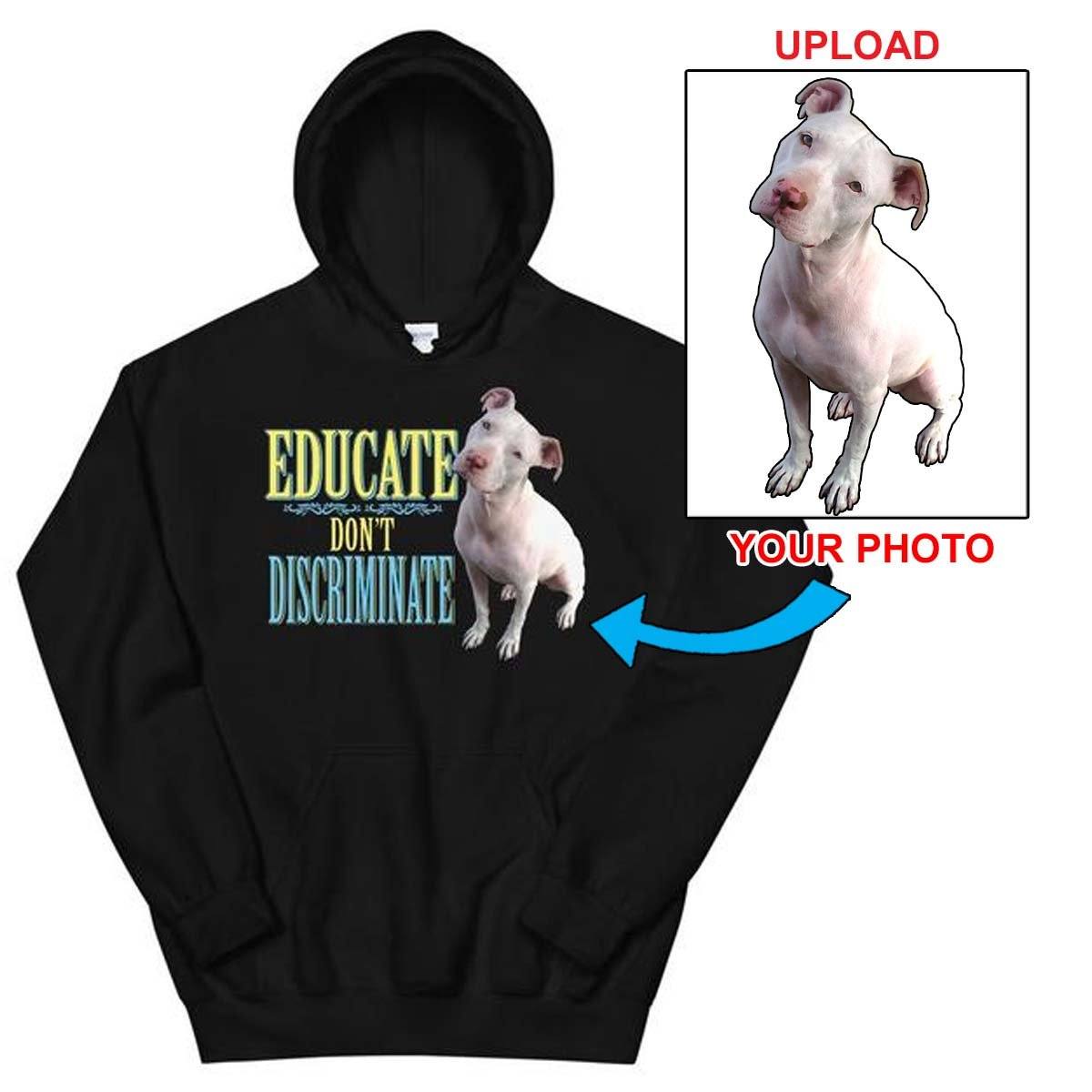 Unisex Hoodie - With Your Own Dogs Photo Printed On It! - 4 Terriers Only