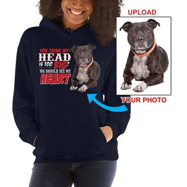 Unisex Hoodie - With Your Own Dogs Photo Printed On It! - 4 Terriers Only
