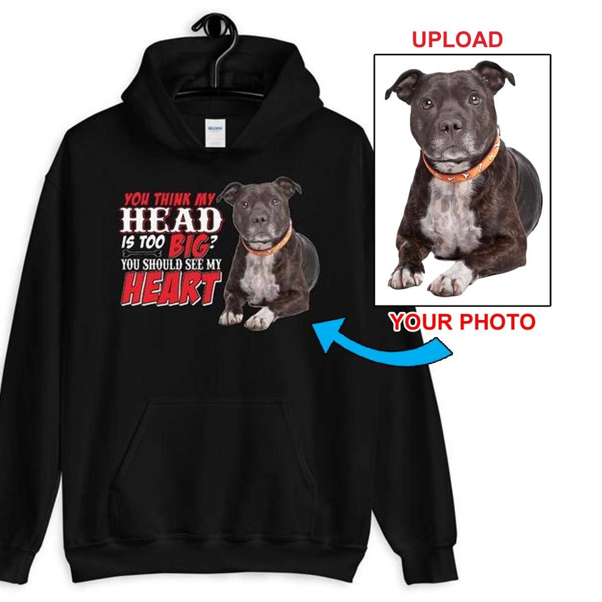 Unisex Hoodie - With Your Own Dogs Photo Printed On It! - 4 Terriers Only