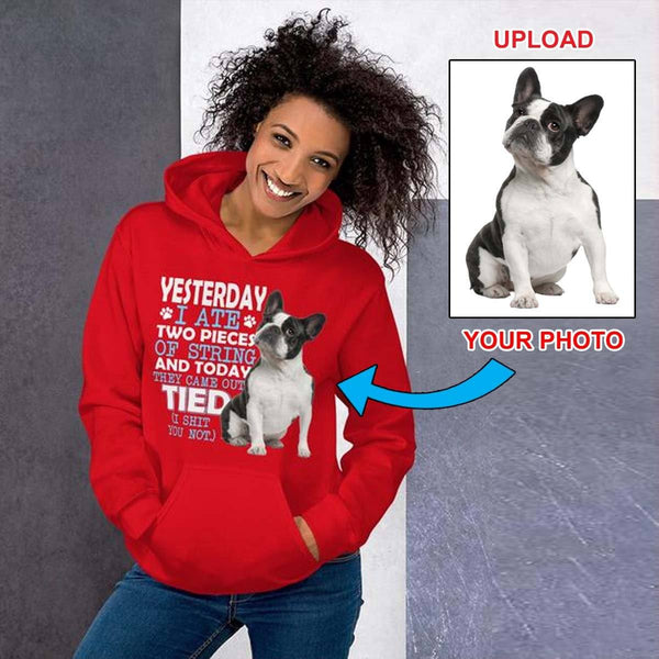 Unisex Hoodie - With Your Own Dogs Photo Printed On It! - 4 Terriers Only