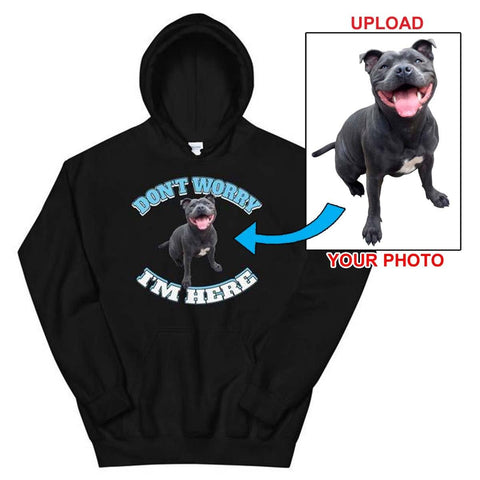 Unisex Hoodie - With Your Own Dogs Photo Printed On It! - 4 Terriers Only