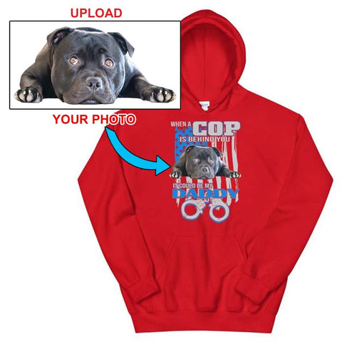 Your Own Dogs Photo On Your Hoodie - 4 Terriers Only
