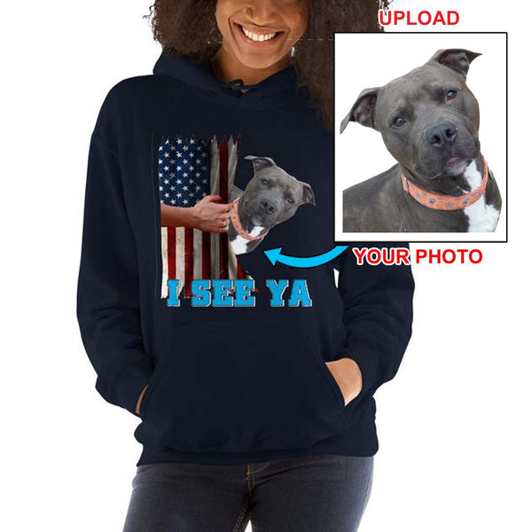 Your Own Hoodie - With Your Dogs Photo On It! - 4 Terriers Only