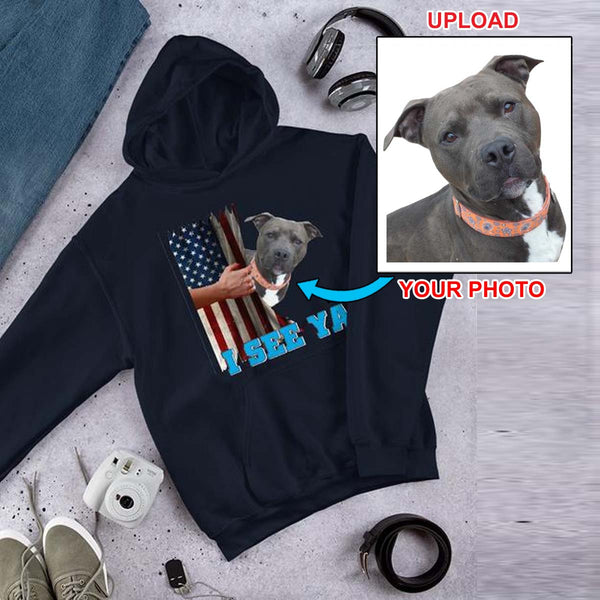 Your Own Hoodie - With Your Dogs Photo On It! - 4 Terriers Only
